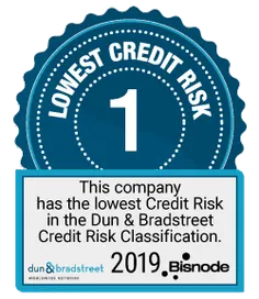 Dun & Bradstreet — lägsta kreditriskklass 1, Bisnode 2019