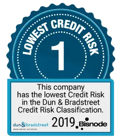 Dun & Bradstreet — alin luottoriskiluokka 1, Bisnode 2019