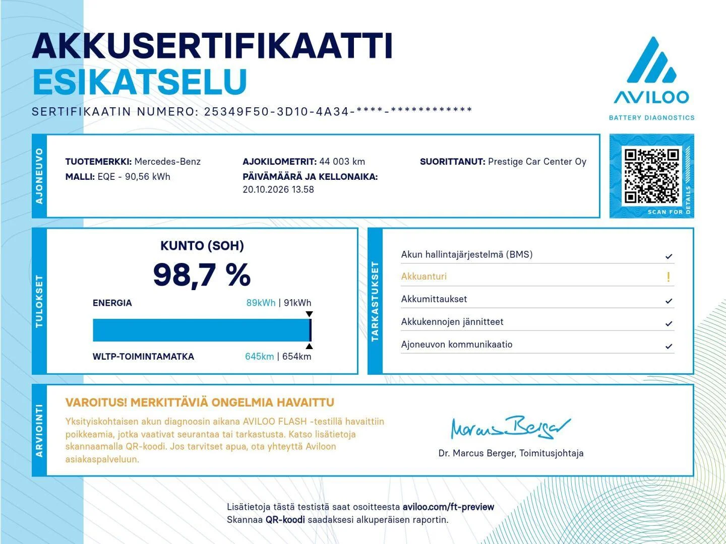 Mercedes-Benz EQE Mercedes-AMG EQE 43 4MATIC NÄYTTÄVÄ ja HUIPPUVARUSTELTU!!!, kuva 2
